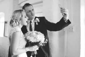 selfie-newlywed-leicestershire-wedding